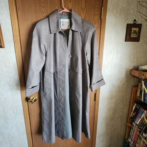 London Fog Gray Trench Coat